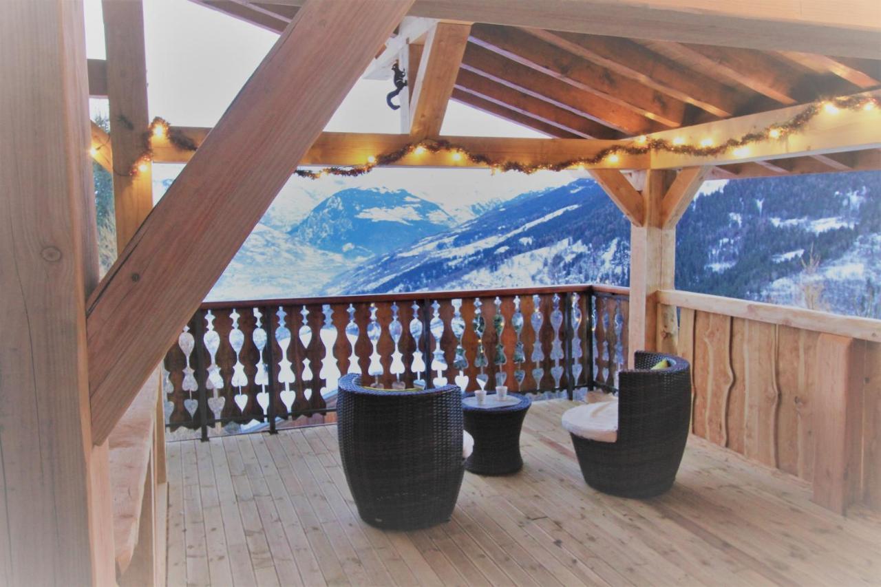 Chalet Miravidi, Montchavin-La Plagne, Jacuzzi & Sauna المظهر الخارجي الصورة