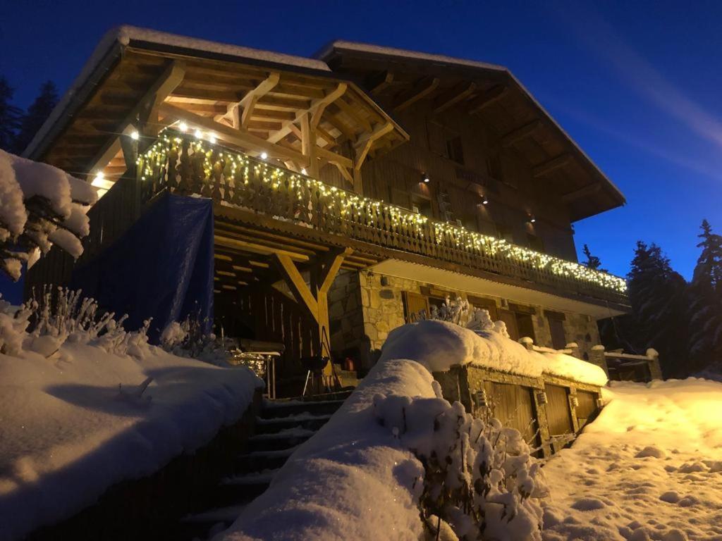 Chalet Miravidi, Montchavin-La Plagne, Jacuzzi & Sauna المظهر الخارجي الصورة