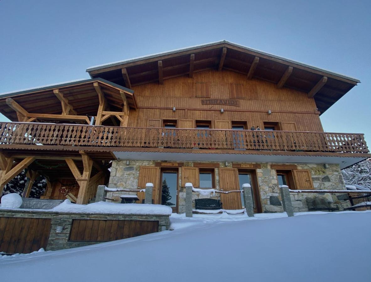 Chalet Miravidi, Montchavin-La Plagne, Jacuzzi & Sauna المظهر الخارجي الصورة